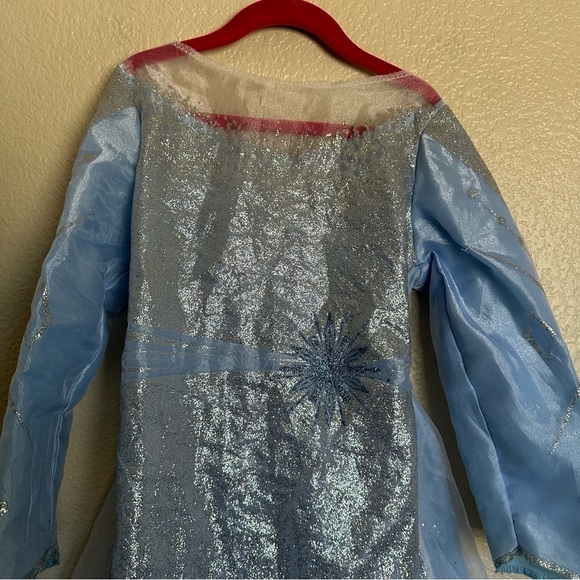 DISNEY Frozen Elsa Blue Lace with Sounds Kids Halloween Dress - Picture 4 of 9
